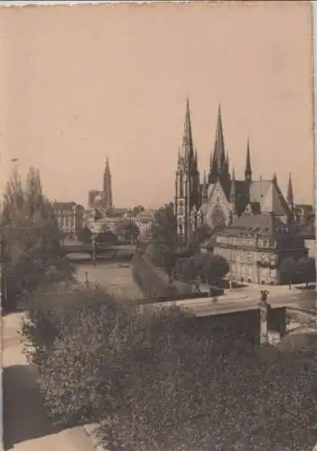 Straßburg - St. Pauluskirche mit Münster - ca. 1940