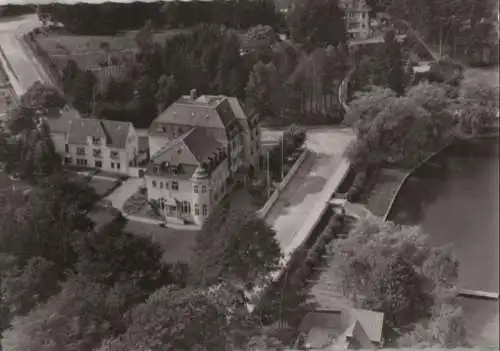 Eutin - Fissau, Hasu Seeschloß, Luftbild - ca. 1955