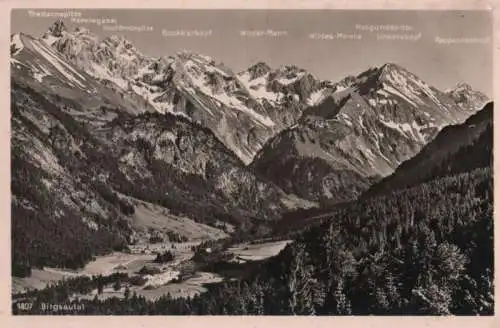 Oberstdorf - Birgsautal mit Mädelegabelgruppe - 1961