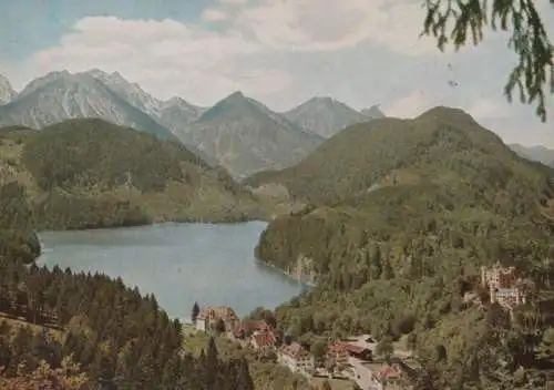 Schwangau, Hohenschwangau - Blick von der Jugend - ca. 1970