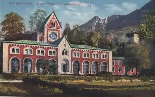 Bad Reichenhall - Brunnenhaus der Soolequellen - ca. 1935