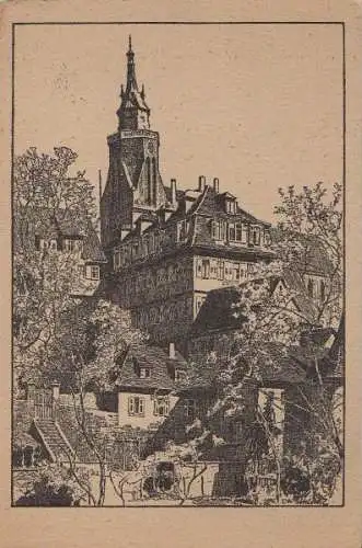 Tübingen - Stiftskirche und alte Aula - ca. 1950