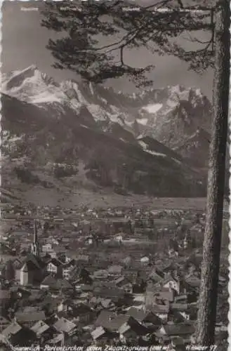 Garmisch-Partenkirchen gegen Zugspitze - ca. 1955