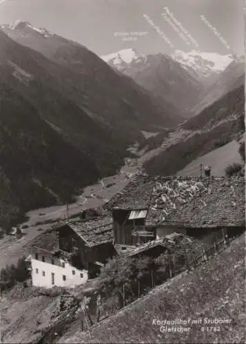 Österreich - Österreich - Stubaital - Kartnallhof mit Stubaier Gletscher - ca. 1965