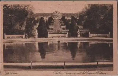 Potsdam - Sanssouci mit Grosser Fontäne - 1929