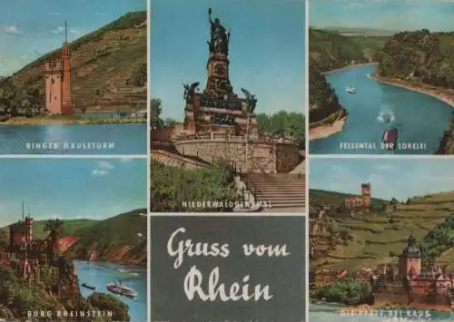 Rhein - u.a. Pfalz bei Kaub - ca. 1975