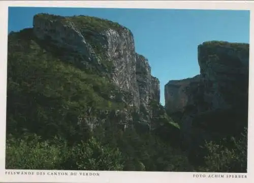 Frankreich - Provence - Frankreich - Felswände des Canyon du Verdon