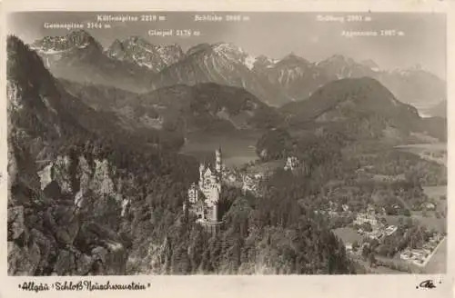 Neuschwanstein (OT von Schwangau) - mit Gebirge