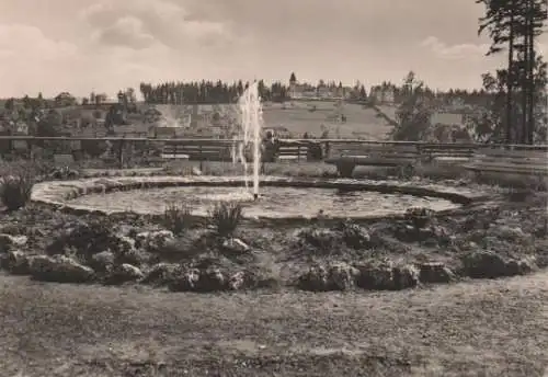 Finsterbergen - Blick vom Naturpark Hüllrodt zum Kurhaus - 1968