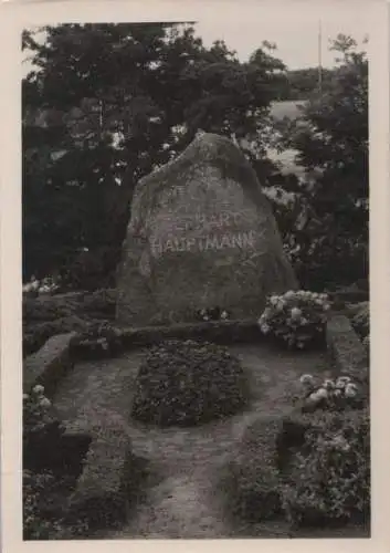 Hiddensee - Kloster, Gerhart Hauptmann Grabstätte - 1957