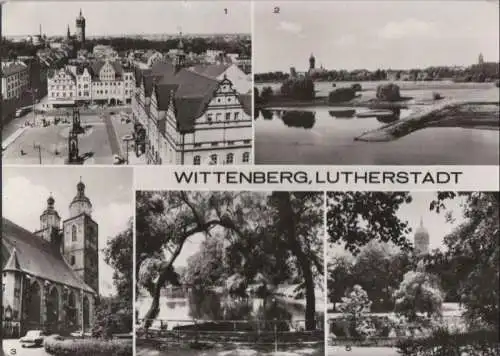 Wittenberg - u.a. Blick zum Marktplatz - 1978