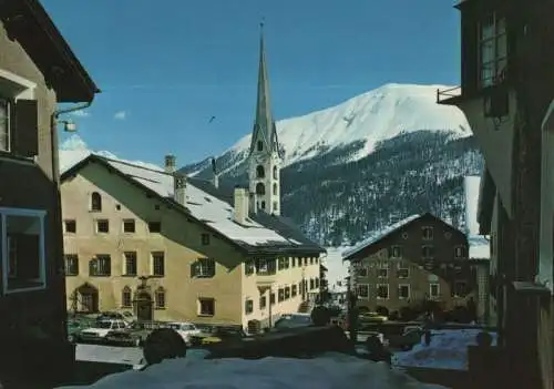 Schweiz - Zuoz - Schweiz - Straßenbild