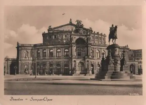 Dresden - Semper-Oper vor Zerstörung - 1958