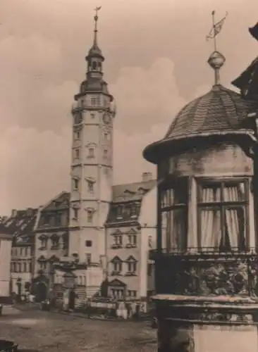 Gera - Rathaus mit Erker der Apotheke - 1953