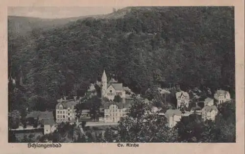 Schlangenbad - Ev. Kirche - ca. 1950