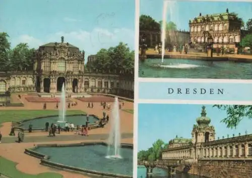 Dresden - u.a. Zwinger. Wallpavillon - 1974