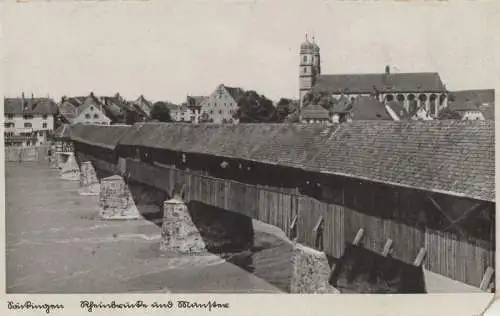 Bad Säckingen - Rheinbrücke und Münster