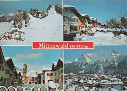 Mittenwald - u.a. gegen das Karwendelgebirge - 1980