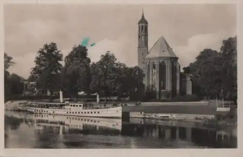 Brandenburg, Havel - Salzhof mit Johanniskirche - 1956