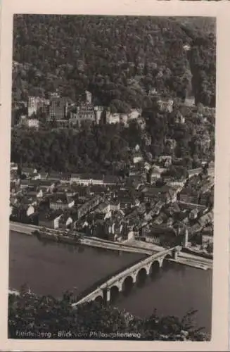 Heidelberg - Blick vom Philosophenweg - ca. 1955