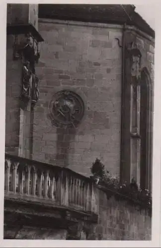 Tübingen - Wahrzeichen an Stiftskirche - ca. 1955