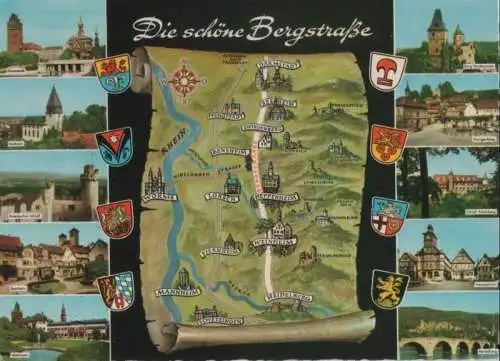 Bergstraße - u.a. Weinheim - ca. 1980