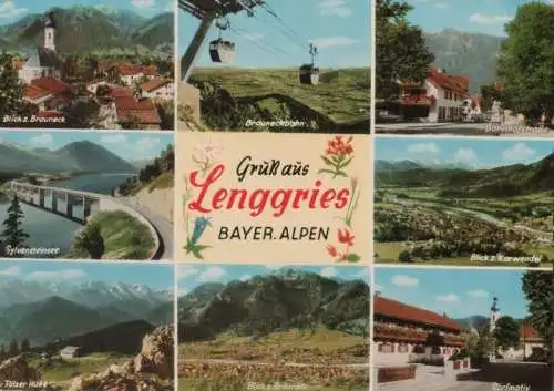 Lenggries - u.a. Blick z. Brauneck - 1965