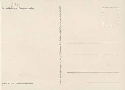 Porz (OT von Köln) - Urbach, Breslauerstraße