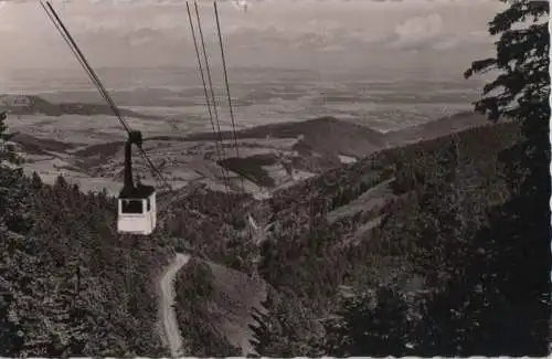 Schauinsland - Schwebebahn mit Blick ins Rheintal - 1959