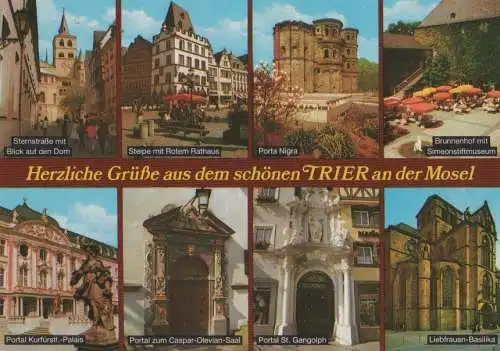 Trier - u.a. Portal Caspar-Clevian-Haus - 1987