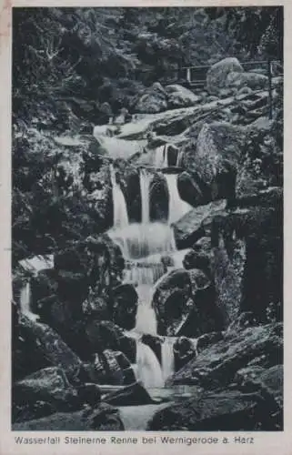 Wernigerode - Wasserfall Steinerne Renne - 1951