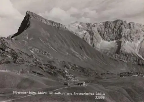 Österreich - Österreich - Biberacher Hütte - mit Rothorn - ca. 1965