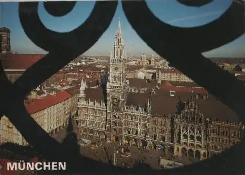 München - Blick auf Marienplatz - 1987