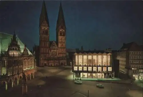 Bremen - Rathaus, Dom und Haus der Bürgerschaft - 1972