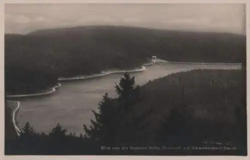 Schwarzenbachtalsperre - Blick von der Badener Höhe - ca. 1950