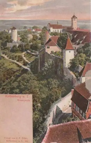 Rothenburg o.T. - Mauerpartie - ca. 1910