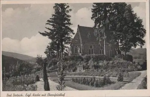 Bad Bertrich - Ev. Kirche mit Ehrenfriedhof - 1952