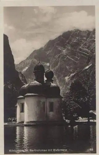 Königssee - Bartholomae und Watzmann - ca. 1940