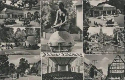 Bad Wildungen - u.a. Inneres der Wandelhalle - 1966