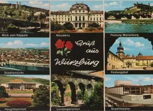 Würzburg - u.a. Lusamgärtchen - ca. 1980