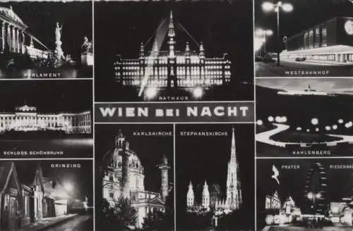 Österreich - Österreich - Wien - bei Nacht - 1959