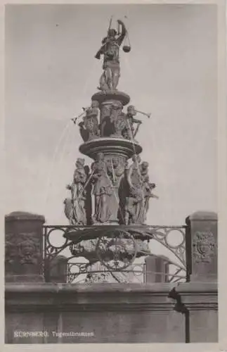 Nürnberg - Tugendbrunnen - ca. 1955