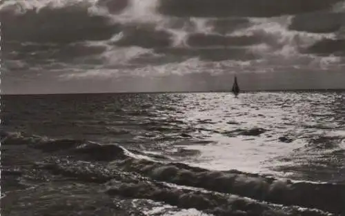 Borkum - Abendstimmung am Meer - ca. 1965