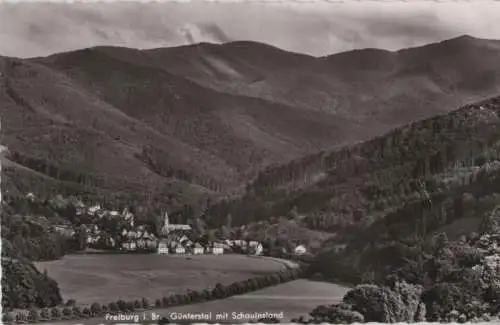 Freiburg - Günterstal mit Schauinsland - ca. 1960