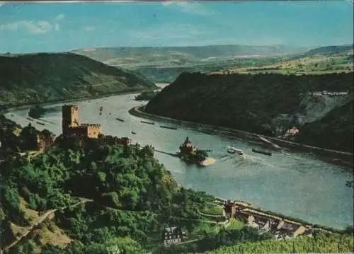 Kaub - Burg Gutenfels und Pfalz - 1973