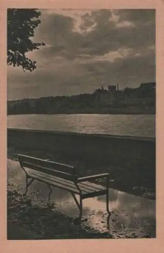 Die Bank am Fluss - ca. 1950