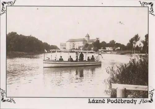 Tschechien - Tschechien - Podebrady - [REPRINT] Kahnfahrt auf der Elbe - ca. 1980