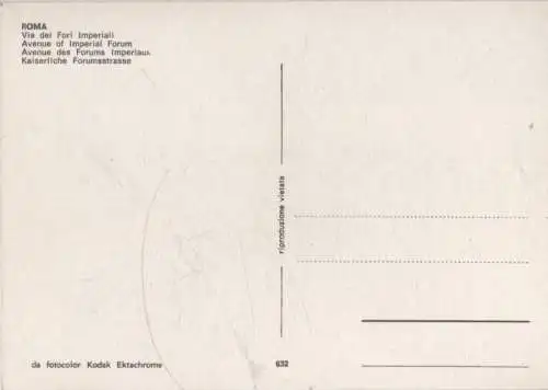 Italien - Rom - Roma - Italien - Kaiserliche Forumsstraße