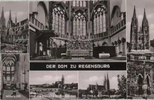 Regensburg - Dom, u.a. Mittelschiff - ca. 1960