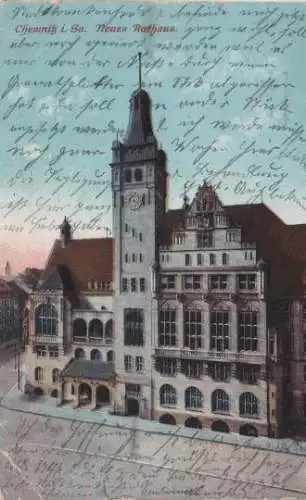 Chemnitz - Neues Rathaus - 1914